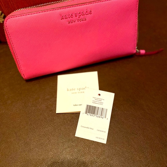 Kate Spade Peony Pink Wallet - Picture 5 of 5
